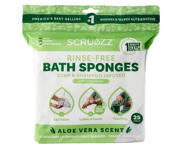 Scrubzz Aloe Vera Bathing Sponges